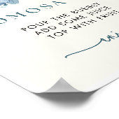 Pompoen Baby shower Momosa Bar Sign Poster (Hoek)