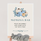 Pompoen Baby shower Momosa Bar Sign Poster