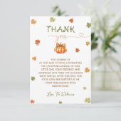 Pompoen Baby Shower Neutraal Cute Bedankt (Staand voorkant)