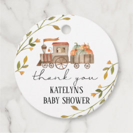 Pompoen Baby shower of Verjaardag Dank u Label