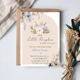 Pompoen Baby shower Onze kleine pompoen Kaart