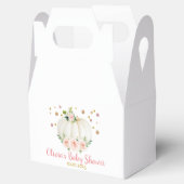 Pompoen Baby shower papier Bedankdoosjes (Geopend)