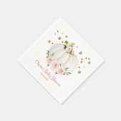 Pompoen Baby shower papier Servet (Hoek)