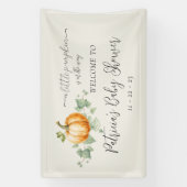 Pompoen Baby shower Party Decor Tekens Banner (Verticaal)