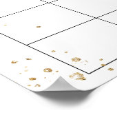 Pompoen Baby Shower Raad de Datum Kalender Poster (Hoek)