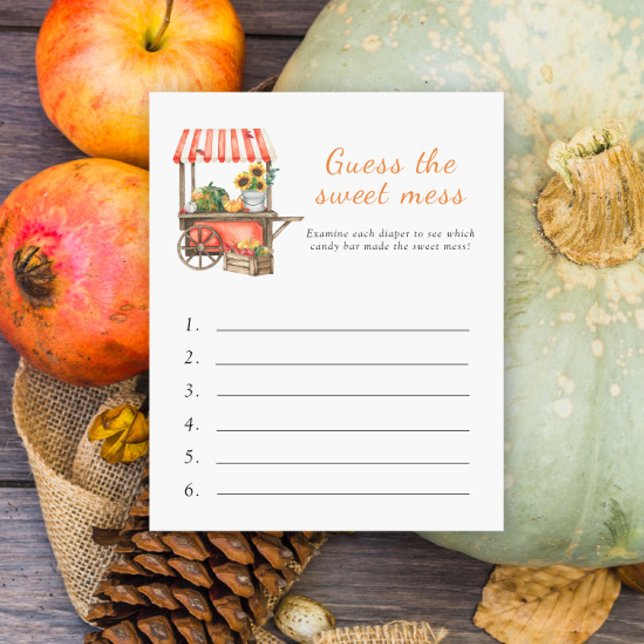 Pompoen baby shower - Raad de Sweet Mess (Creator heeft geüpload)