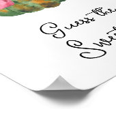 Pompoen baby shower Raad de zoete puinhoop Poster (Hoek)