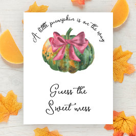 Pompoen baby shower Raad de zoete troep Poster