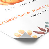 Pompoen baby shower Raad eens hoeveel pompoenen Poster (Hoek)