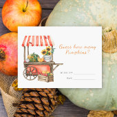 Pompoen baby shower Raad eens hoeveel pompoenen sp Informatiekaartje