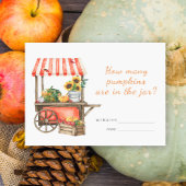 Pompoen baby shower Raad eens hoeveel pompoenen sp Informatiekaartje