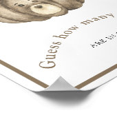 Pompoen baby shower Raad eens hoeveel snoepjes Poster (Hoek)