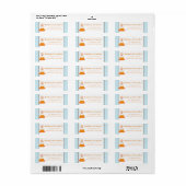 Pompoen Baby Shower Retouradreslabels Etiket (Full Sheet)