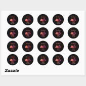 Pompoen Baby shower Schattige Black Halloween Ronde Sticker (Vel)