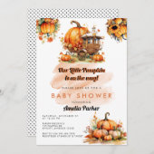 Pompoen Baby shower uitnodiging (Voorkant / Achterkant)