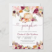 Pompoen Baby Shower Uitnodiging (Voorkant)