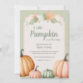 Pompoen Baby shower uitnodiging (Voorkant)