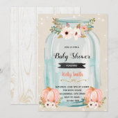 pompoen baby shower uitnodiging (Voorkant / Achterkant)