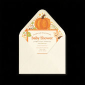 Pompoen Baby Shower Uitnodiging – Cute & Op Maat!