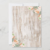 Pompoen Baby shower Uitnodiging Rustieke Pompoen (Achterkant)