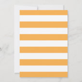 Pompoen Baby shower Uitnodiging Sinaasappel en Gou (Achterkant)