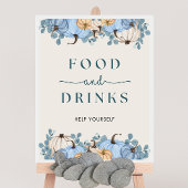 Pompoen Baby shower Voedsel & Drinken Teken Poster