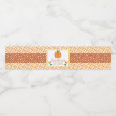 Pompoen Baby shower Waterflesetiket Waterfles Etiket (Enkel label)