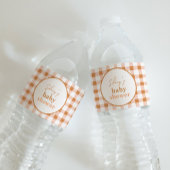 Pompoen Baby shower Waterflesetiketten Waterfles Etiket
