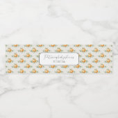 Pompoen Baby shower Waterflesetiketten Waterfles Etiket (Enkel label)