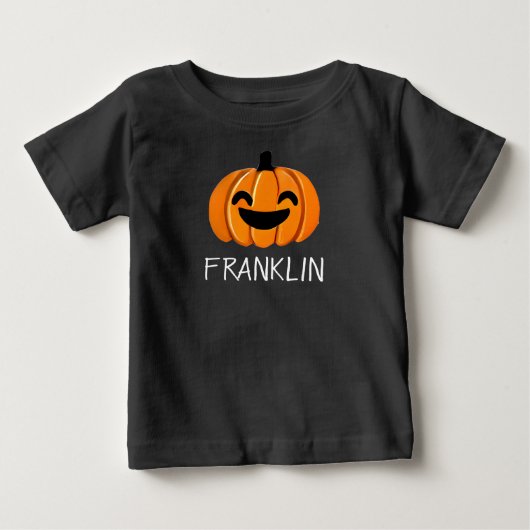 Pompoen Baby T-shirt! | naam (Voorkant)