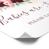 Pompoen baby's zijn zoet Baby shower teken Poster (Hoek)