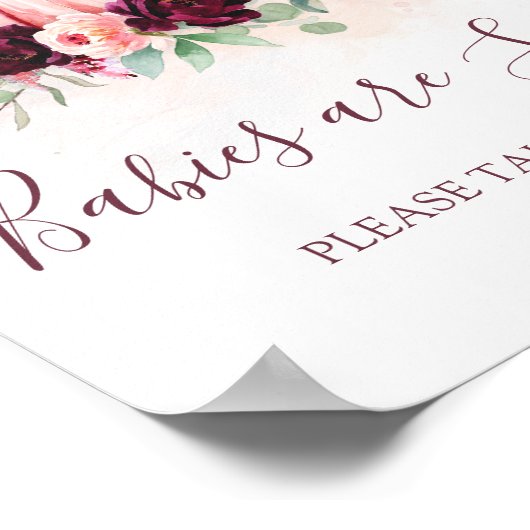 Pompoen baby's zijn zoet Baby shower teken Poster (Hoek)