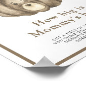 Pompoen beer Hoe groot is mama's buik spel Poster (Hoek)