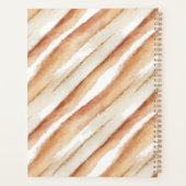 Pompoen Beker Perzik Latte Strepen   Planner (Achterkant)