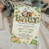 Pompoen Berenjong Baby Shower Kaart