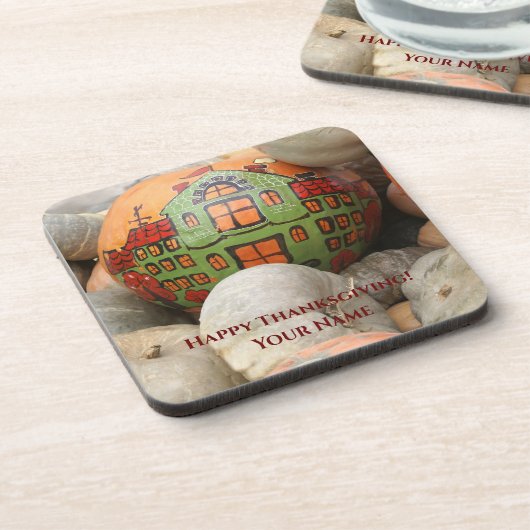 pompoen bier onderzetter (Linkerzijde)