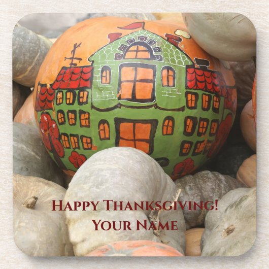 pompoen bier onderzetter (Voorkant)