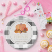 Pompoen Black Buffalo Controles Verjaardag Papier  Papieren Bordje (Feest)