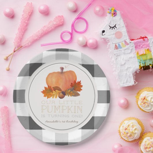 Pompoen Black Buffalo Controles Verjaardag Papier  Papieren Bordje (Feest)