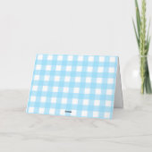 Pompoen blauwe vrachtwagen dank je kaart (Achterkant)