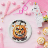 pompoen blij Halloween feest Papieren Bordje (Feest)