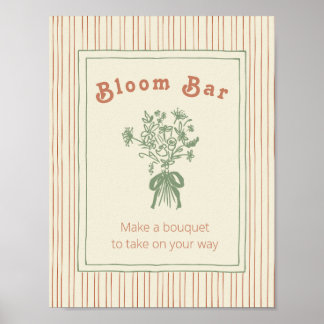 Pompoen: Bloem Bar Bord Poster