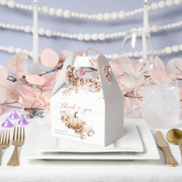 Pompoen & Bloem Boho Herfst Baby shower Bedankdoosjes