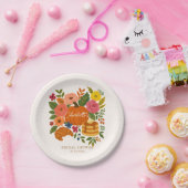 Pompoen Bloem Bruiloft Feest Papieren Borden Papieren Bordje (Feest)