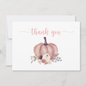 Pompoen Bloem, Rustieke Douche, Verjaardag Bedankt (Voorkant)