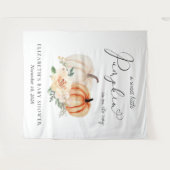 Pompoen Bloemen Baby shower Foto Achtergrond Wandkleed (Voorkant (horizontaal))