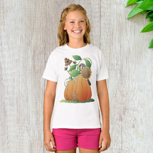 Pompoen Bloemen En Bijen T-shirt