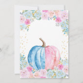 Pompoen Bloemen Geslacht Onthullen Kaart (Achterkant)