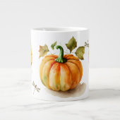 Pompoen & Bloemen Grote Koffiekop (Voorkant)