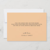 Pompoen Bloemen, Rustieke douche, Verjaardag Bedankkaart (Achterkant)